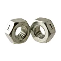 Hex Locknut, Grade A, Reversible, Zinc CR+3 (Inch)
