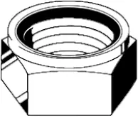 Nylon Insert Locknut, Grade A, Zinc-Yellow CR+6 (Inch)