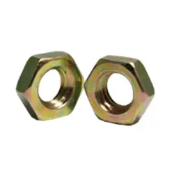 FINISHED HEX JAM NUT ZINC-YELLOW (331)