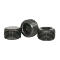 Pipe Plugs, Hex Dry Seal 3/4 Taper, Black, Alloy (India) (Inch)