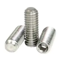 Flat Point Socket Set Screws, Stainless Steel 18 8 (Inch)