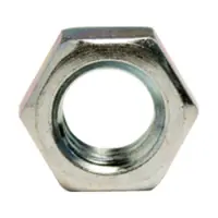 Finished Hex Jam Nut, Zinc CR+3 (Inch)