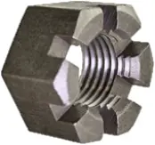 Heavy Hex Slotted Nut Plain (Inch)