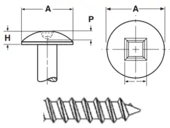 Square Truss Head Self Tapping Screw