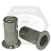 Aluminum Large Flange Knurled Body Rivet Nut