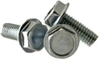 Machine Screw, Indented Hex Washer Head Unslotted, Zinc CR+3 (Inch)