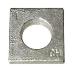 SQUARE BEVELED MALLEABLE WASHER HDG (378)