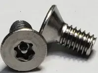 Tamper Resistant Machine Screws 6 Lobe Pin In Flat Head Stainless (18 8) (Inch)