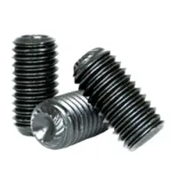 Knurled Cup Point Socket Set Screws, 45H ISO 4029, Thermal Black Oxide, Alloy (Metric)