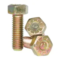L9 Hex Cap Screws, Zinc & Yellow CR+3 (India) (Inch)