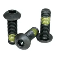 Button Socket Cap, Nylon Patch, Thermal Black Oxide, Alloy (Inch)