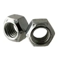 Hex All Metal Cone Locknut, Grade C, Zinc/Wax CR+3 (Inch)