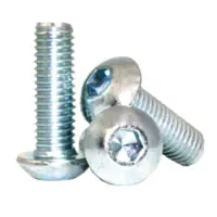 Button Socket Cap, Zinc Bake CR+3, Alloy (Inch)