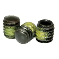 Oval Point Socket Set Screws, Alloy Black Ox, Nylon Patch