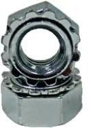 External Tooth Keps, Hex Locknut, Cl 8, Zinc CR+3 (Metric)