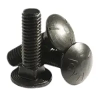 Carriage Bolt, Grade 5, Plain, Medium Carbon (Inch)