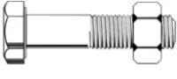 Hex Structural Bolt, A325, W/ A563 C Hex Nut, Hdg (Inch)