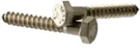 Hex Lag Screw, Stainless 18 8 (Inch)