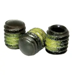 OVAL-PT SOCKET SET SCREW ALLOY BLACK NYLON PATCH (135)