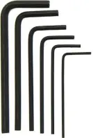 Hex Keys 8650 Alloy, Short Arm, Spline, Plain (Inch)