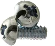 Machine Screw, Round Head Phillips, Zinc CR+3 (Inch)