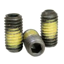 CUP-PT SOCKET SET SCREW ALLOY BLACK NYLON PATCH (105)