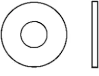 Sae Flat Washer, Plain, Pkg (Pcs) (Inch)