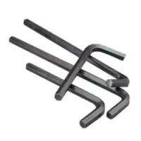 Hex Keys 6150 Crv Alloy, Short Arm, Black (Import) (Metric)
