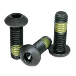 BUTTON SOCKET CAP SCREW ALLOY BLACK NYLON PATCH (205)