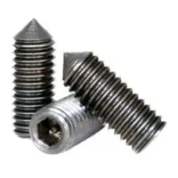 Cone Point Socket Set Screws, 45H Din 914, Thermal Black Oxide, Alloy (Metric)