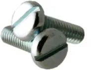 Machine Screw, Pan Head Slotted, Zinc CR+3 (Inch)
