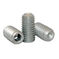 Cup Point Socket Set Screws, Zinc Bake CR+3, Alloy (Inch)