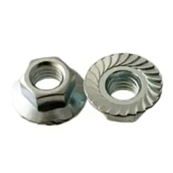 HEX LOCKNUT SERRATED FLANGE CASE HARDENED ZINC CR-3 (857)