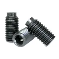 Half Dog Socket Set Screws, Thermal Black Oxide, Alloy (Inch)