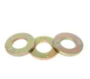 L9 Tension Flat Washers Uss Pattern Zinc & Yellow CR+3 (India) (Inch)