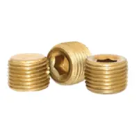 Pipe Plugs, Brass 3/4 Taper, Plain (India) (Inch)